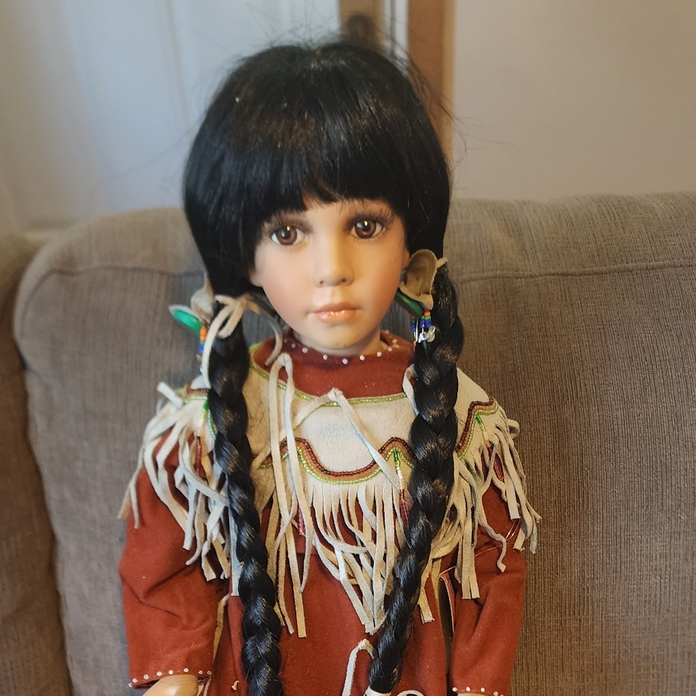 Porcelain Indian Doll